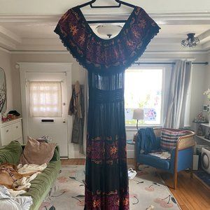 Nightcap embroidered maxi dress or coverup - "greek isle maxi dress"
